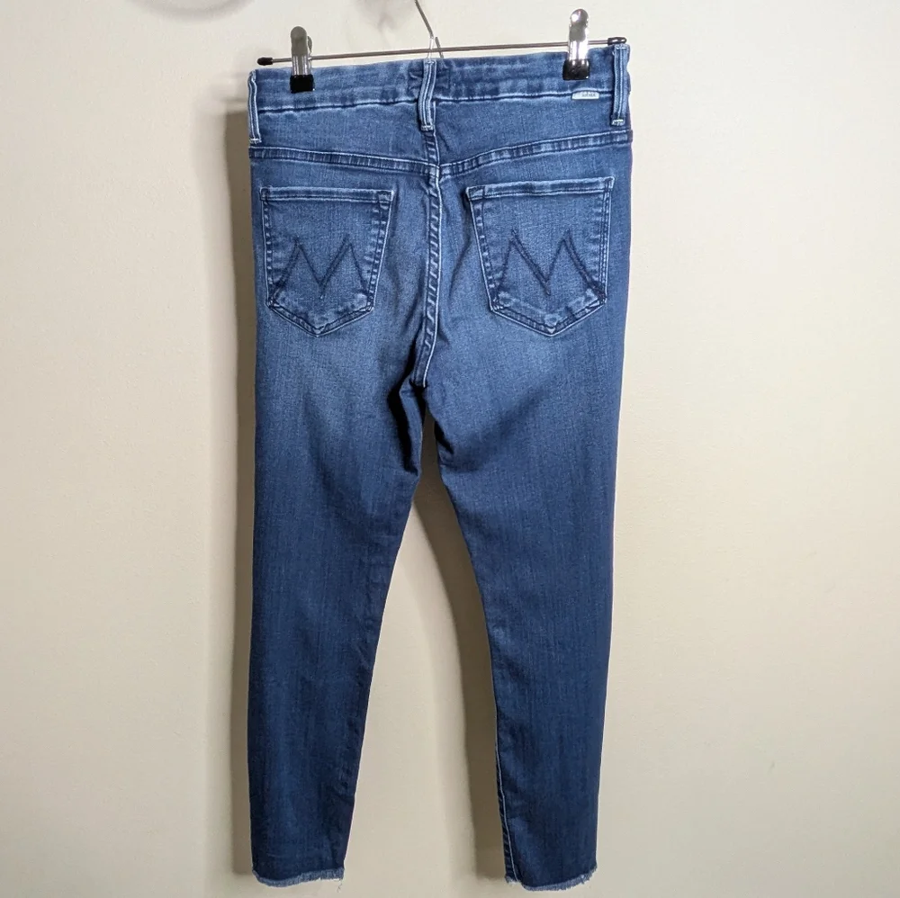 MOTHER Dark Blue Ankle Jeans - Picture 2 of 4